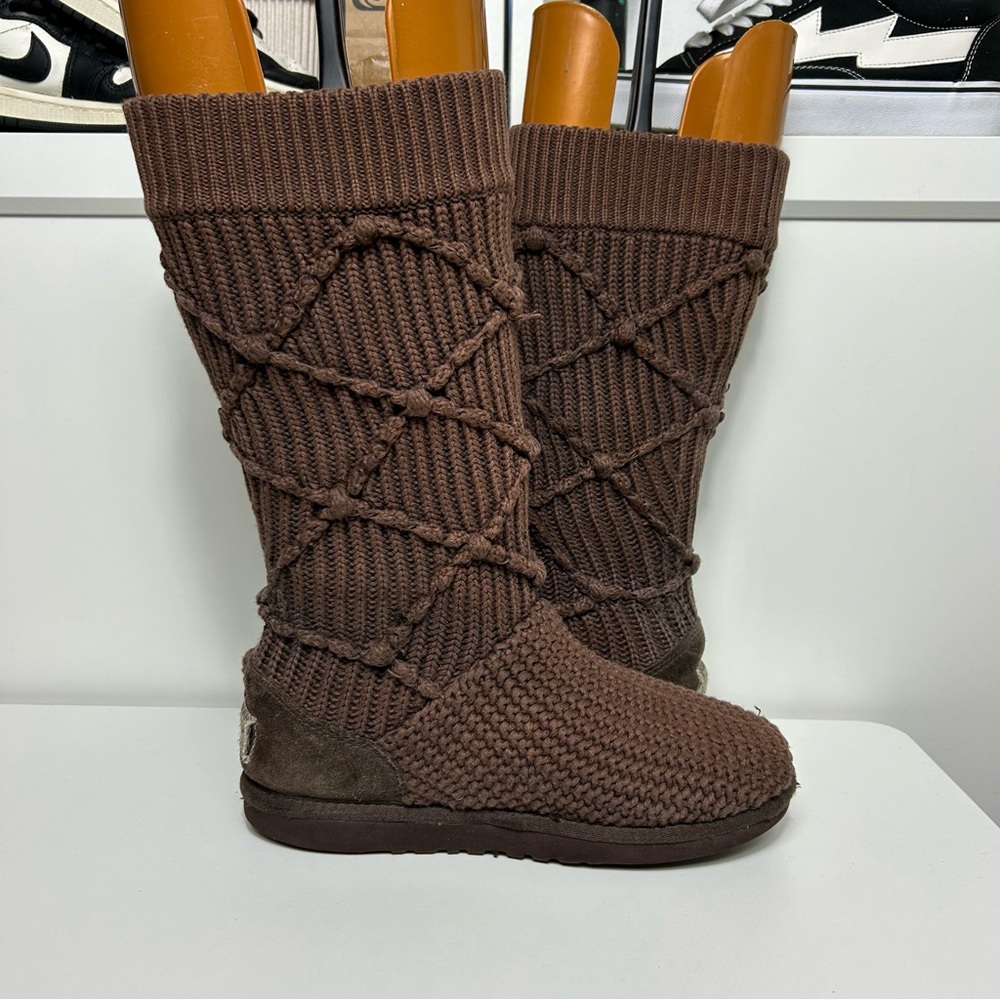 Ugg argyle knit brown boots - Picture 6 of 9
